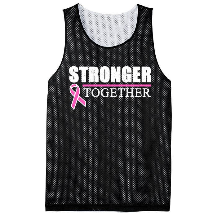 Stronger Together Breast Cancer Awareness Mesh Reversible Basketball Jersey Tank