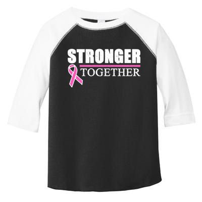 Stronger Together Breast Cancer Awareness Toddler Fine Jersey T-Shirt