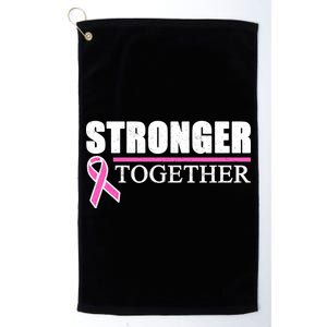 Stronger Together Breast Cancer Awareness Platinum Collection Golf Towel