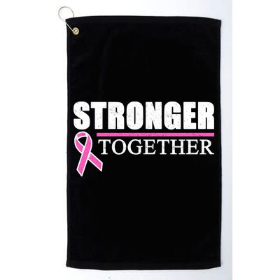 Stronger Together Breast Cancer Awareness Golf Towel