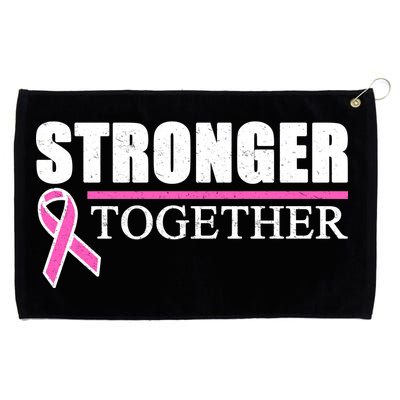 Stronger Together Breast Cancer Awareness Grommeted Golf Towel