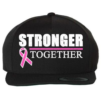 Stronger Together Breast Cancer Awareness Wool Snapback Cap