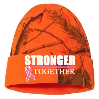 Stronger Together Breast Cancer Awareness Kati Licensed 12" Camo Beanie