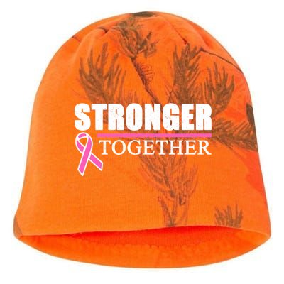 Stronger Together Breast Cancer Awareness Kati - Camo Knit Beanie