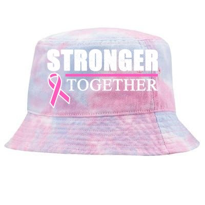 Stronger Together Breast Cancer Awareness Tie-Dyed Bucket Hat