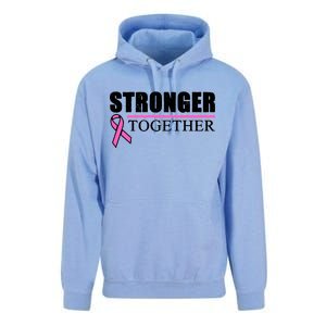 Stronger Together Breast Cancer Awareness Unisex Surf Hoodie