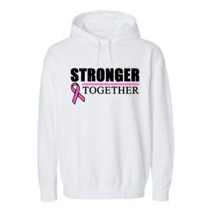 Stronger Together Breast Cancer Awareness Garment-Dyed Fleece Hoodie