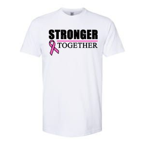 Stronger Together Breast Cancer Awareness Softstyle CVC T-Shirt