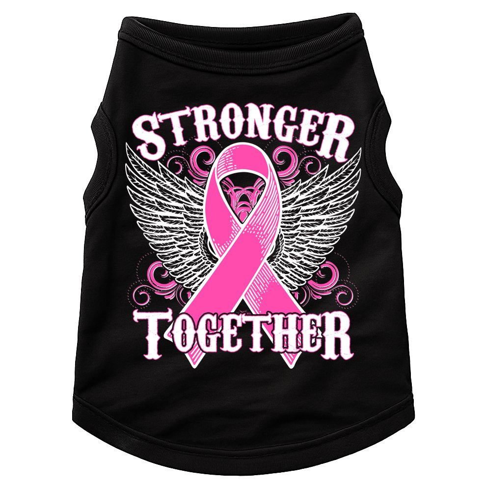 Stronger Together Support Breast Cancer Awareness  Doggie Tank