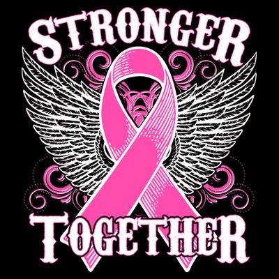 Stronger Together Support Breast Cancer Awareness  T-Shirt