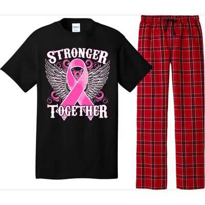 Stronger Together Support Breast Cancer Awareness  Pajama Set