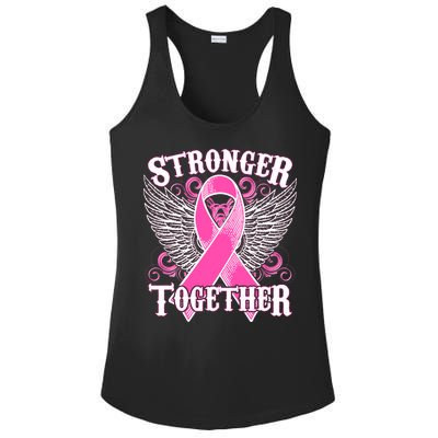 Stronger Together Support Breast Cancer Awareness  Ladies PosiCharge Competitor Racerback Tank