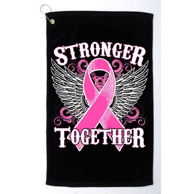 Stronger Together Support Breast Cancer Awareness  Golf Towel