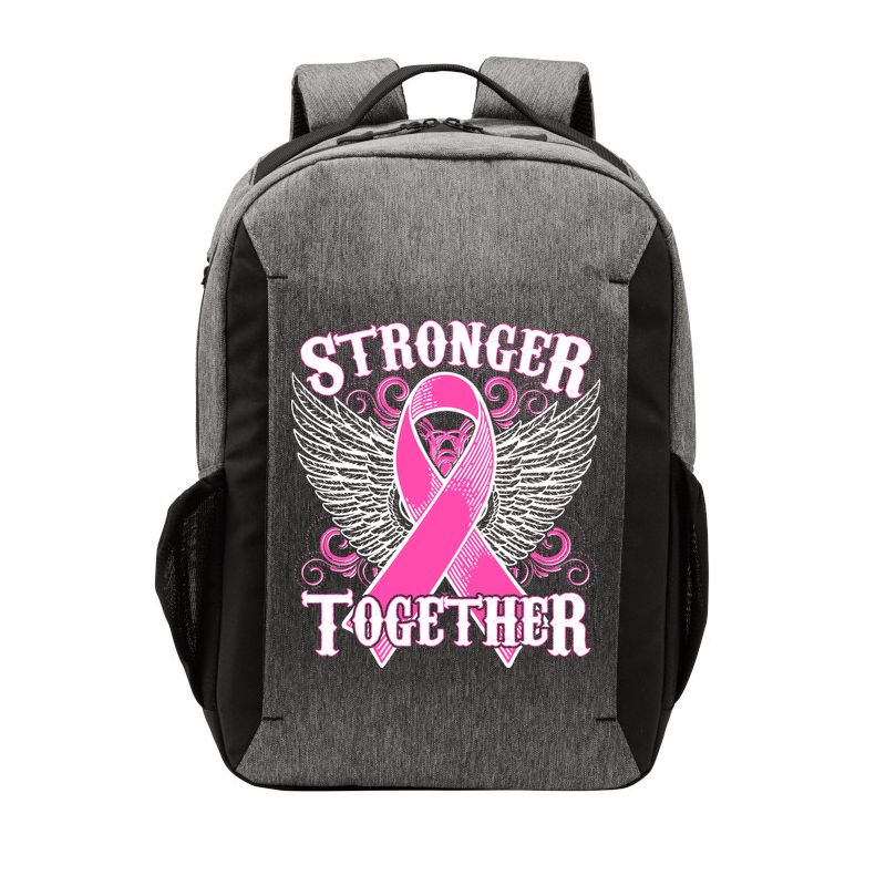 Stronger Together Support Breast Cancer Awareness  Vector Backpack