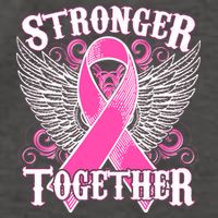 Stronger Together Support Breast Cancer Awareness  Vector Backpack