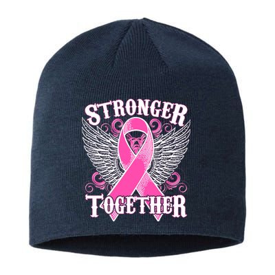 Stronger Together Support Breast Cancer Awareness  Sustainable Beanie