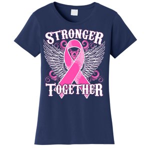 Stronger Together Support Breast Cancer Awareness  Women's T-Shirt