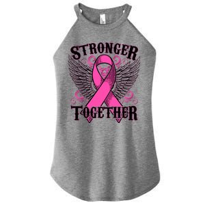 Stronger Together Support Breast Cancer Awareness  Women's Perfect Tri Rocker Tank