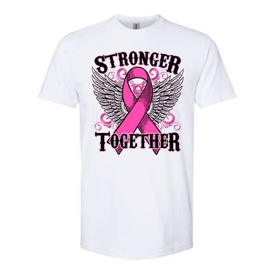 Stronger Together Support Breast Cancer Awareness  Softstyle® CVC T-Shirt