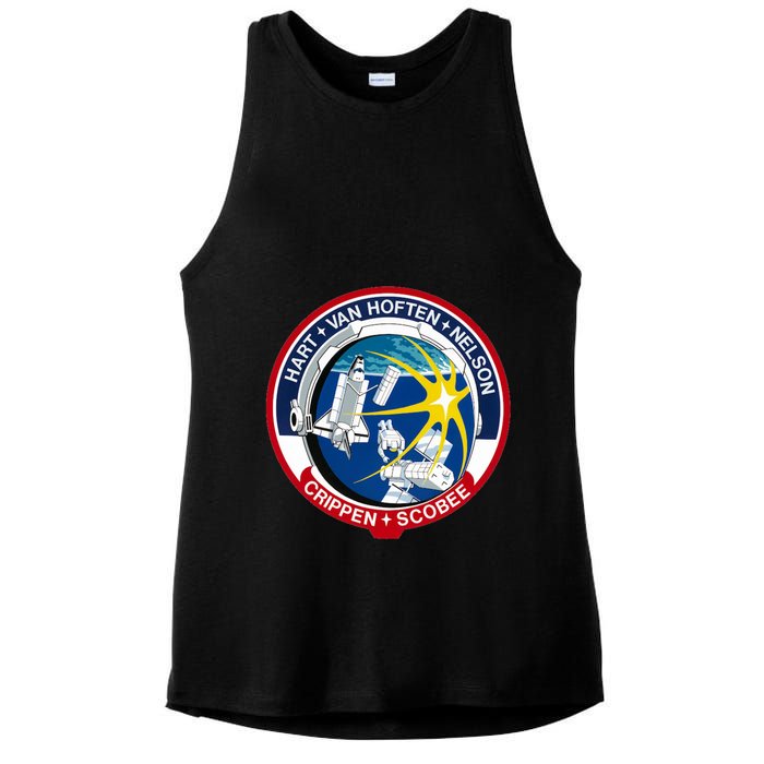 STS-41-C Mission Patch Space Shuttle Challenger Ladies PosiCharge Tri-Blend Wicking Tank