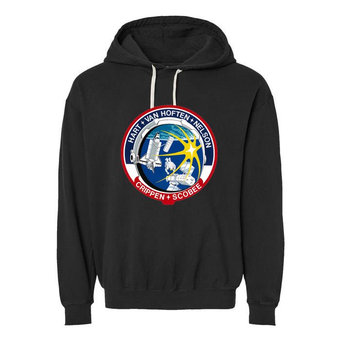 STS-41-C Mission Patch Space Shuttle Challenger Garment-Dyed Fleece Hoodie