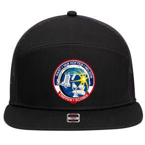 STS-41-C Mission Patch Space Shuttle Challenger 7 Panel Mesh Trucker Snapback Hat