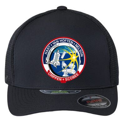 STS-41-C Mission Patch Space Shuttle Challenger Flexfit Unipanel Trucker Cap