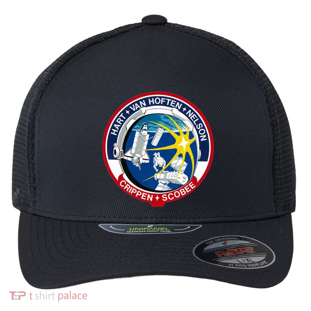 STS-41-C Mission Patch Space Shuttle Challenger Flexfit Unipanel Trucker Cap