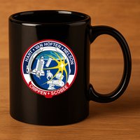 STS-41-C Mission Patch Space Shuttle Challenger 11oz C Handle Ceramic Mug