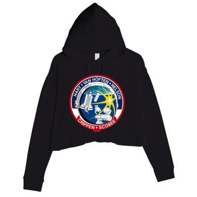 STS-41-C Mission Patch Space Shuttle Challenger Crop Fleece Hoodie