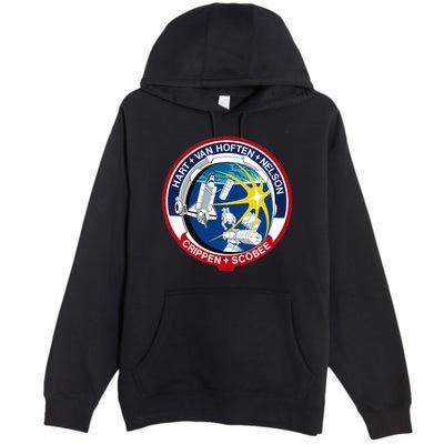 STS-41-C Mission Patch Space Shuttle Challenger Premium Pullover Hoodie