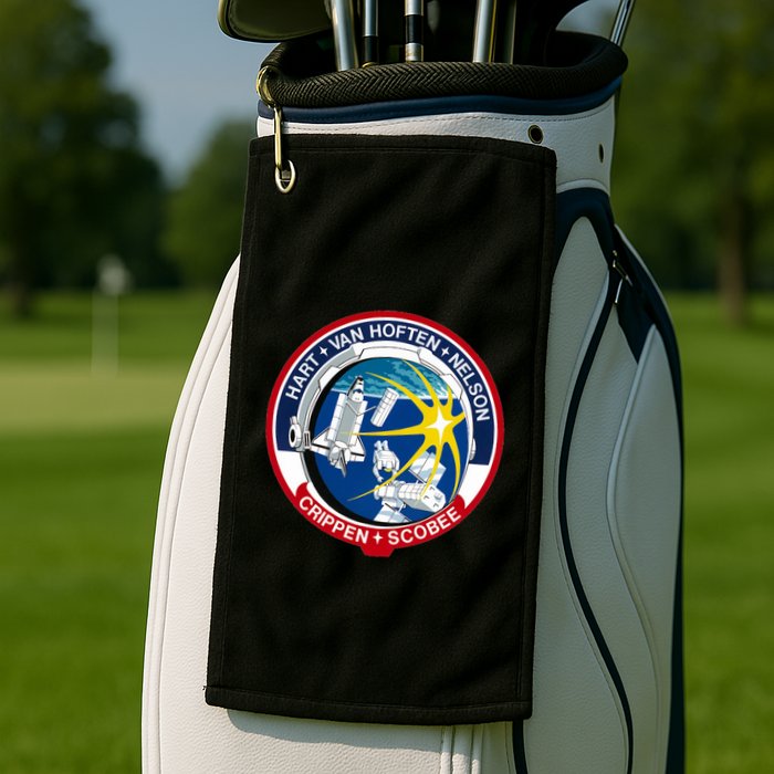 STS-41-C Mission Patch Space Shuttle Challenger Golf Towel