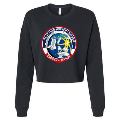 STS-41-C Mission Patch Space Shuttle Challenger Cropped Pullover Crew