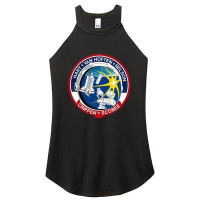 STS-41-C Mission Patch Space Shuttle Challenger Women's Perfect Tri Rocker Tank