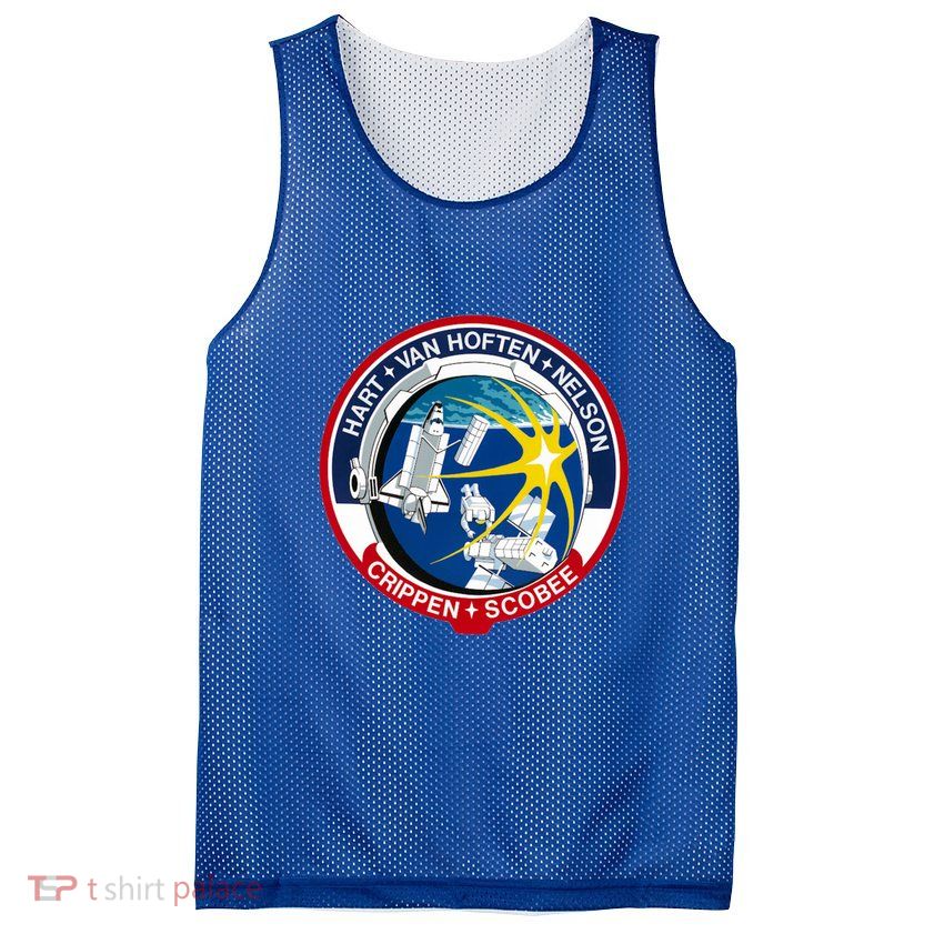 STS-41-C Mission Patch Space Shuttle Challenger Mesh Reversible Basketball Jersey Tank