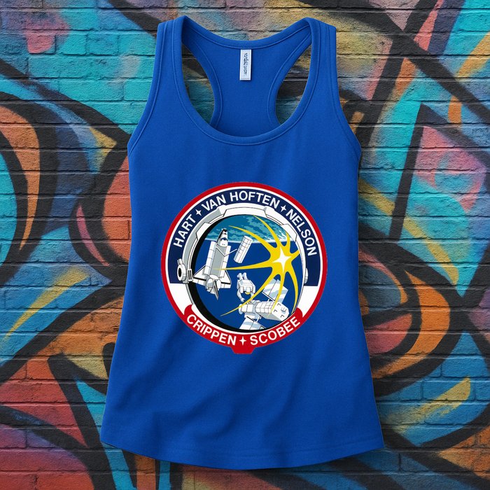 STS-41-C Mission Patch Space Shuttle Challenger Womens Tank Top