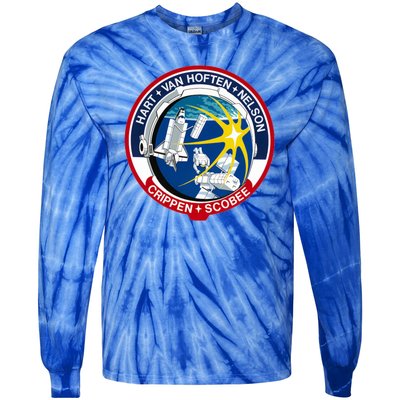 STS-41-C Mission Patch Space Shuttle Challenger Tie-Dye Long Sleeve Shirt