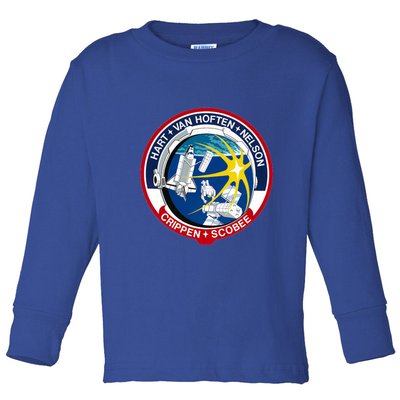 STS-41-C Mission Patch Space Shuttle Challenger Toddler Long Sleeve Shirt