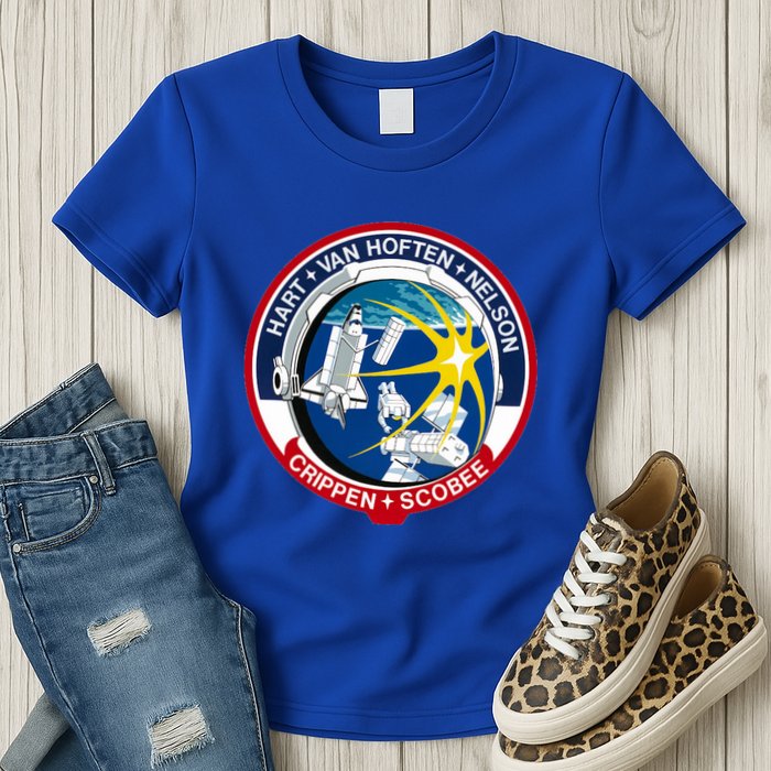 STS-41-C Mission Patch Space Shuttle Challenger Womens T-Shirt