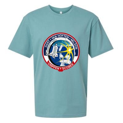 STS-41-C Mission Patch Space Shuttle Challenger Sueded Cloud Jersey T-Shirt