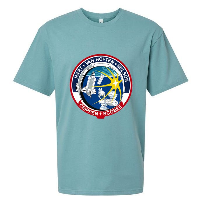 STS-41-C Mission Patch Space Shuttle Challenger Sueded Cloud Jersey T-Shirt