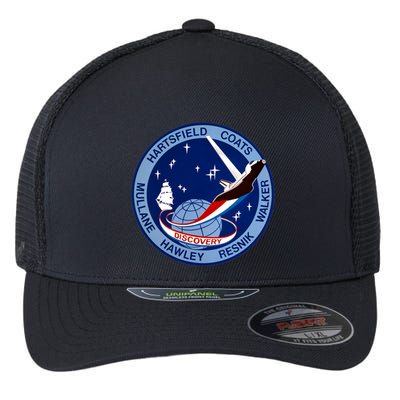 STS-41D Mission Insignia Patch Space Shuttle Challenger Flexfit Unipanel Trucker Cap