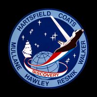 STS-41D Mission Insignia Patch Space Shuttle Challenger Impact Tech Backpack