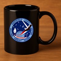 STS-41D Mission Insignia Patch Space Shuttle Challenger 11oz C Handle Ceramic Mug