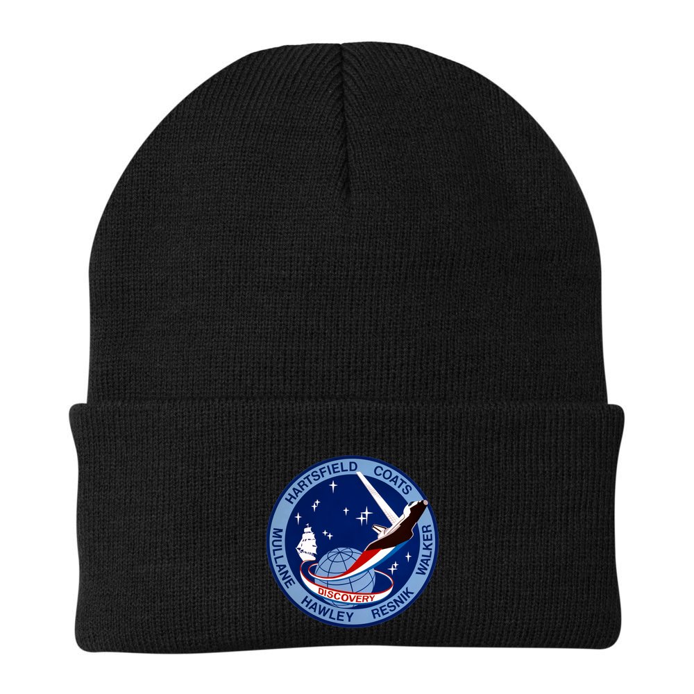 STS-41D Mission Insignia Patch Space Shuttle Challenger Beanie