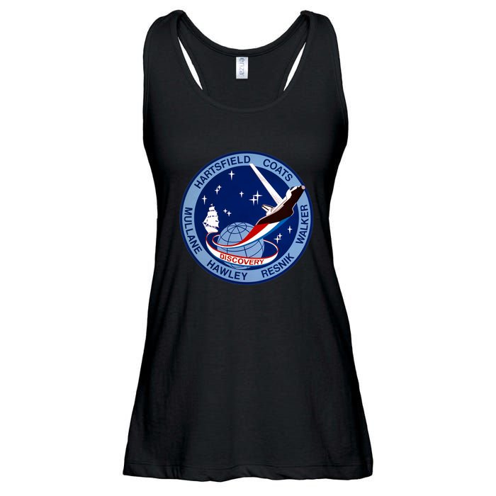 STS-41D Mission Insignia Patch Space Shuttle Challenger Ladies Essential Flowy Tank