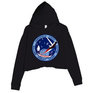 STS-41D Mission Insignia Patch Space Shuttle Challenger Crop Fleece Hoodie