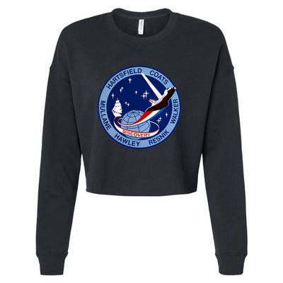 STS-41D Mission Insignia Patch Space Shuttle Challenger Cropped Pullover Crew