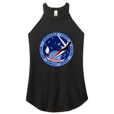 STS-41D Mission Insignia Patch Space Shuttle Challenger Women's Perfect Tri Rocker Tank