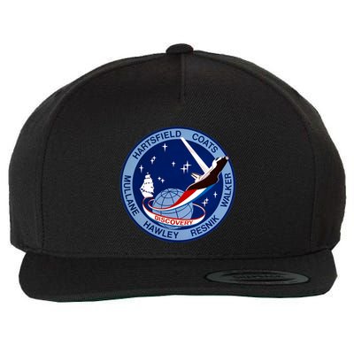STS-41D Mission Insignia Patch Space Shuttle Challenger Wool Snapback Cap